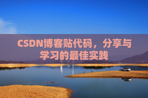 CSDN博客贴代码，分享与学习的最佳实践